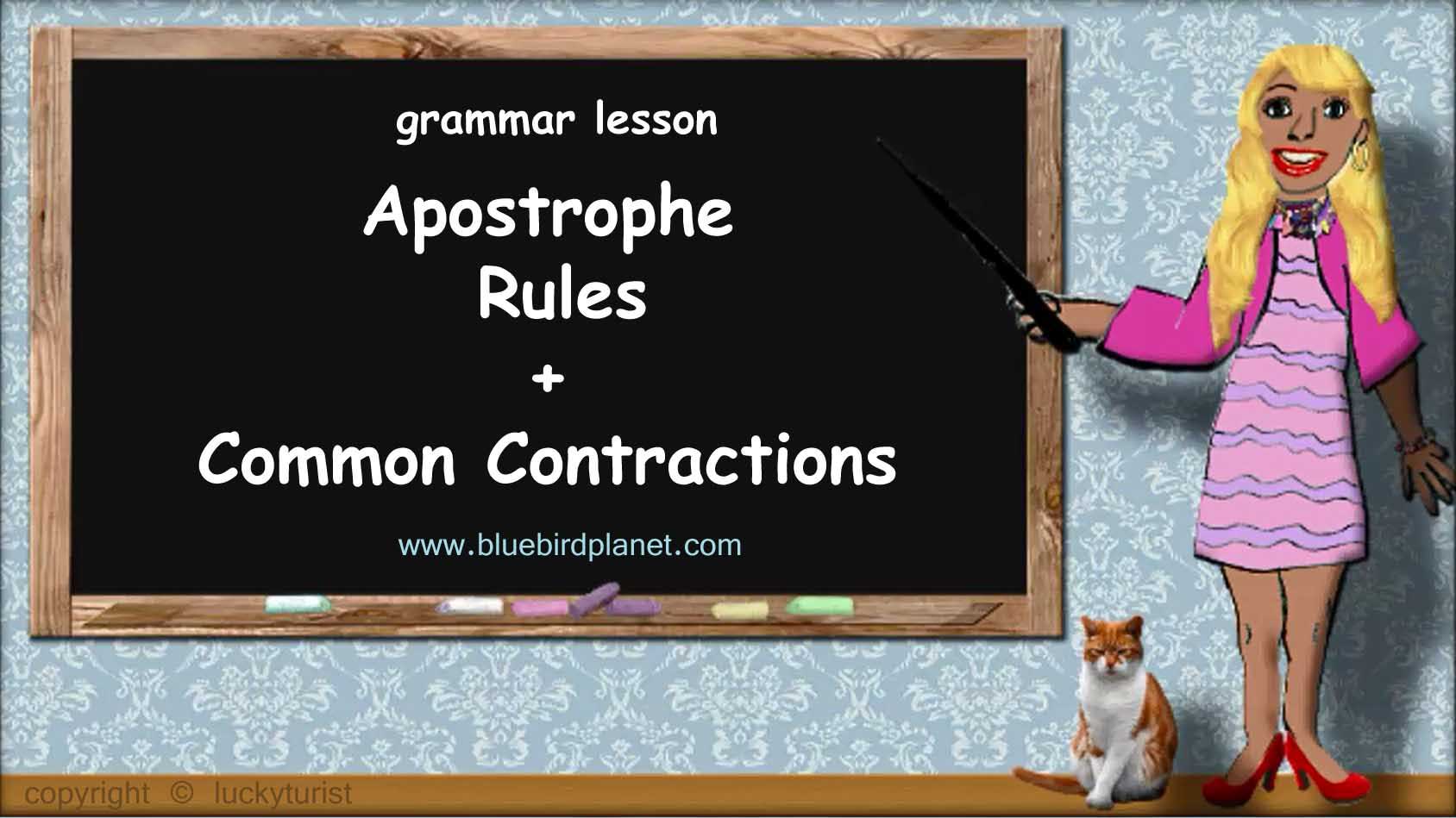 how to use apostrophes