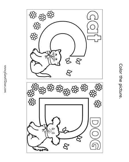 color the letters