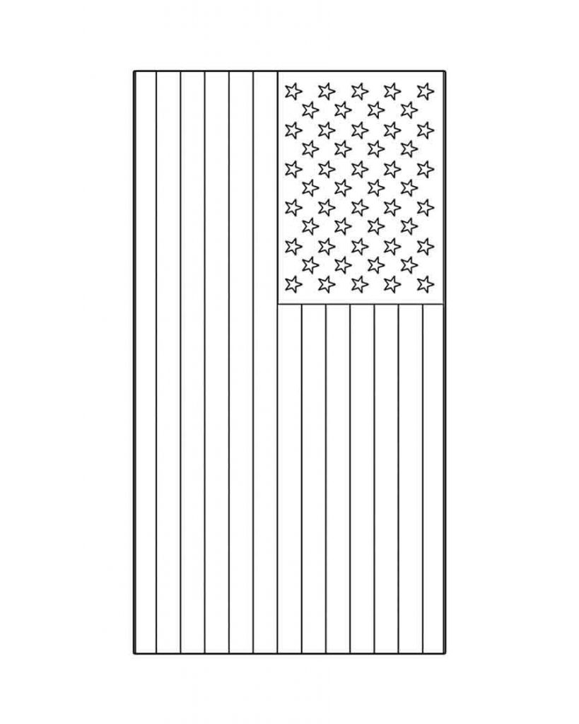American Flag - Coloring Page - genius777.com PRINTABLES