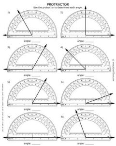 protractor measure the angles genius777com printables